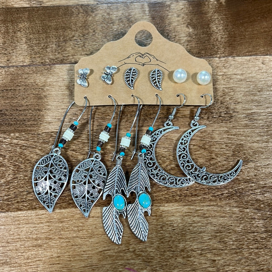 Turquoise earring set