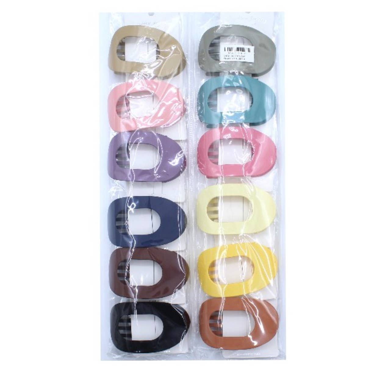 Oval Shape Flat Hair Claw