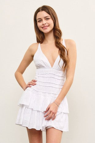 Ivory Breeze Mini romper dress