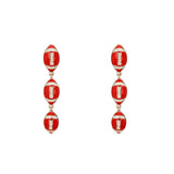 Game Day Football Post Dangle Earrings