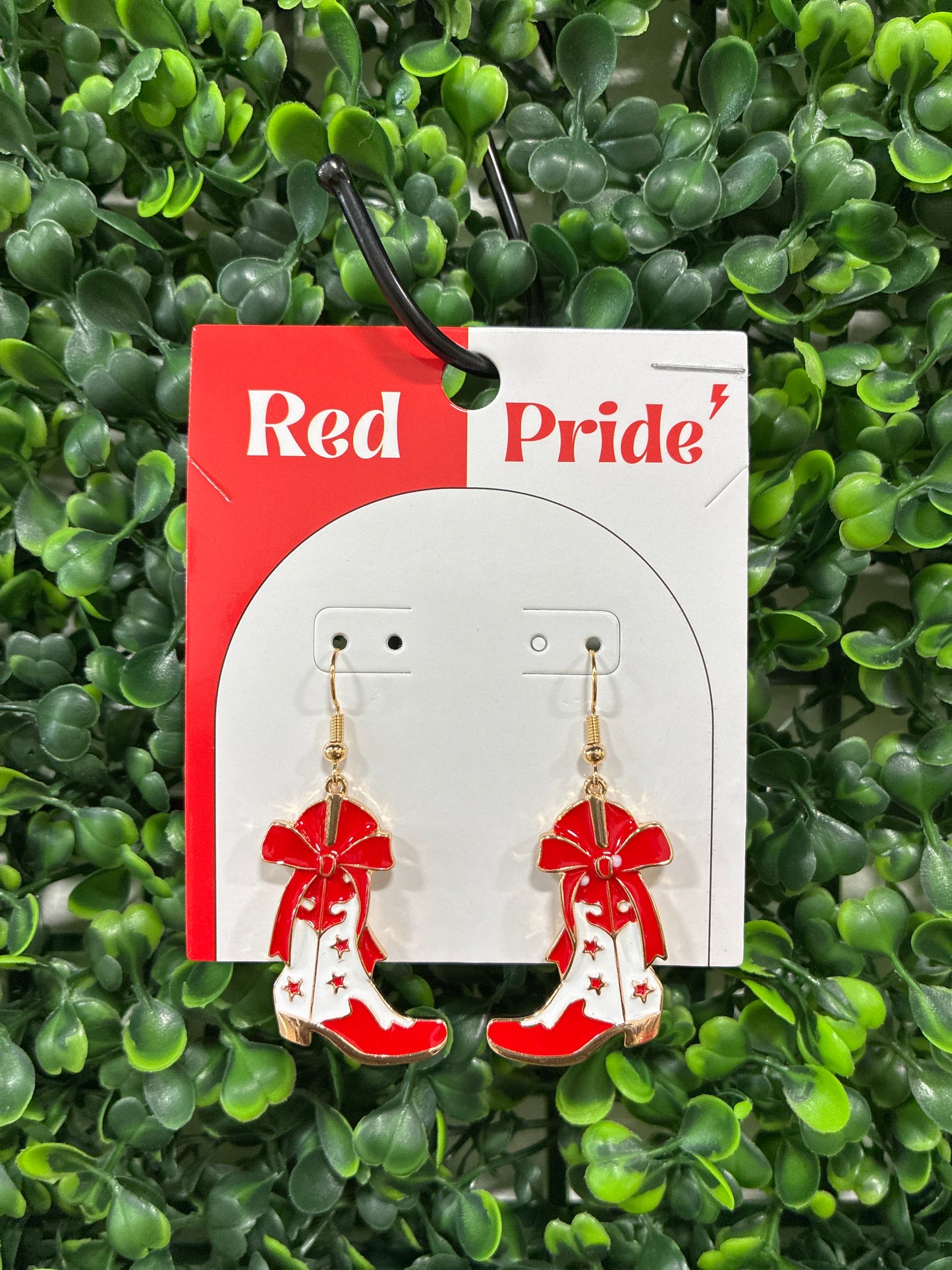 Game Day Cowboy boot dangle earrings