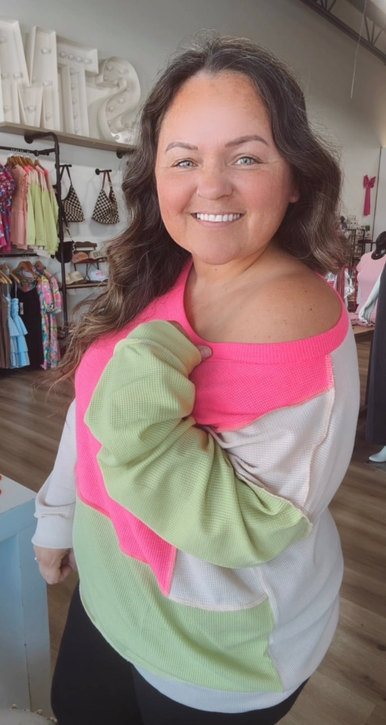 Summer nights long sleeve top