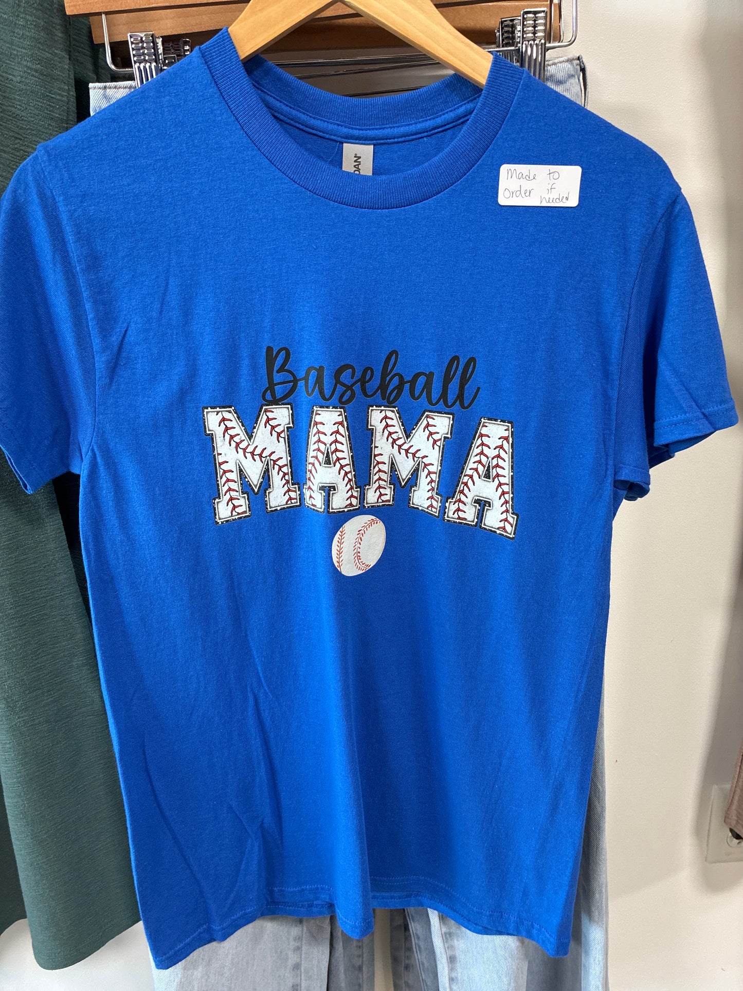 Baseball mama tee