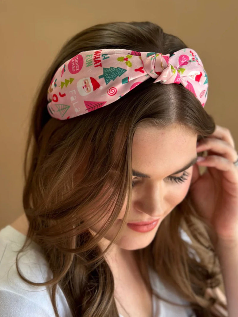 Christmas knotted head bands
