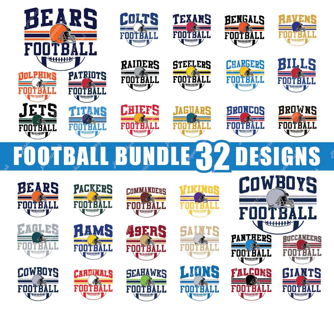 Football NFL mascot tees