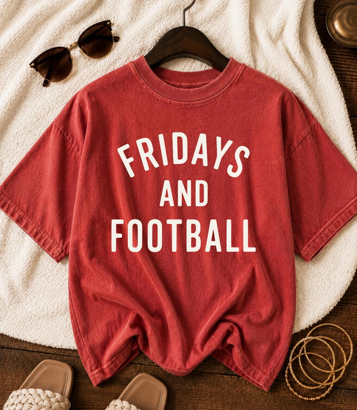 Fridays and football tee