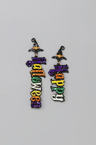 Happy Halloween earrings