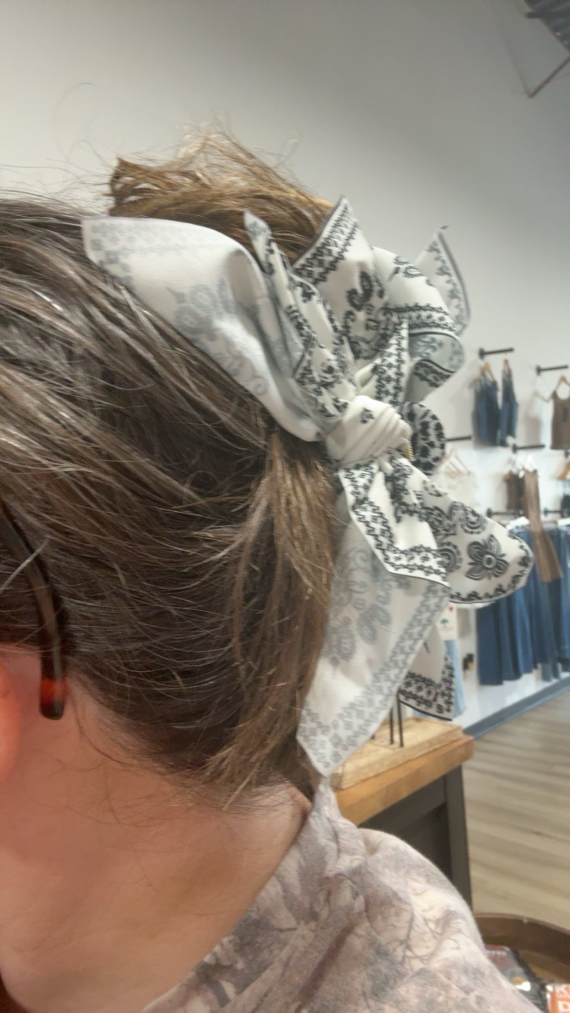 Paisley boho vintage hair claw clip