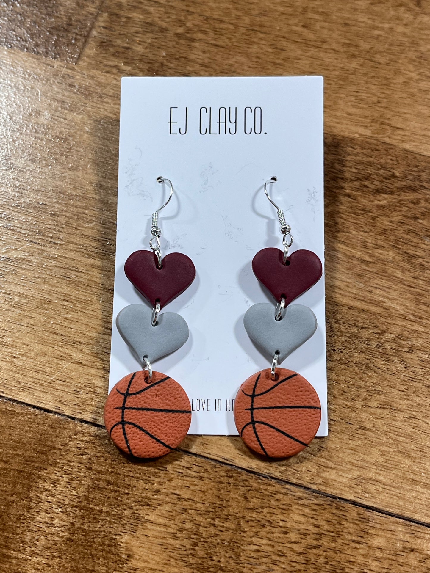 Basketball team dangle earrings
