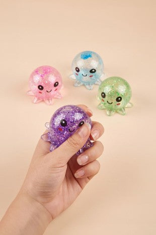 Glitter octopus squishes