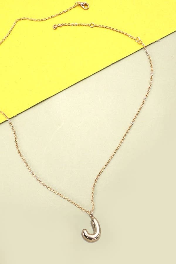 Balloon Bubble Initial Necklaces