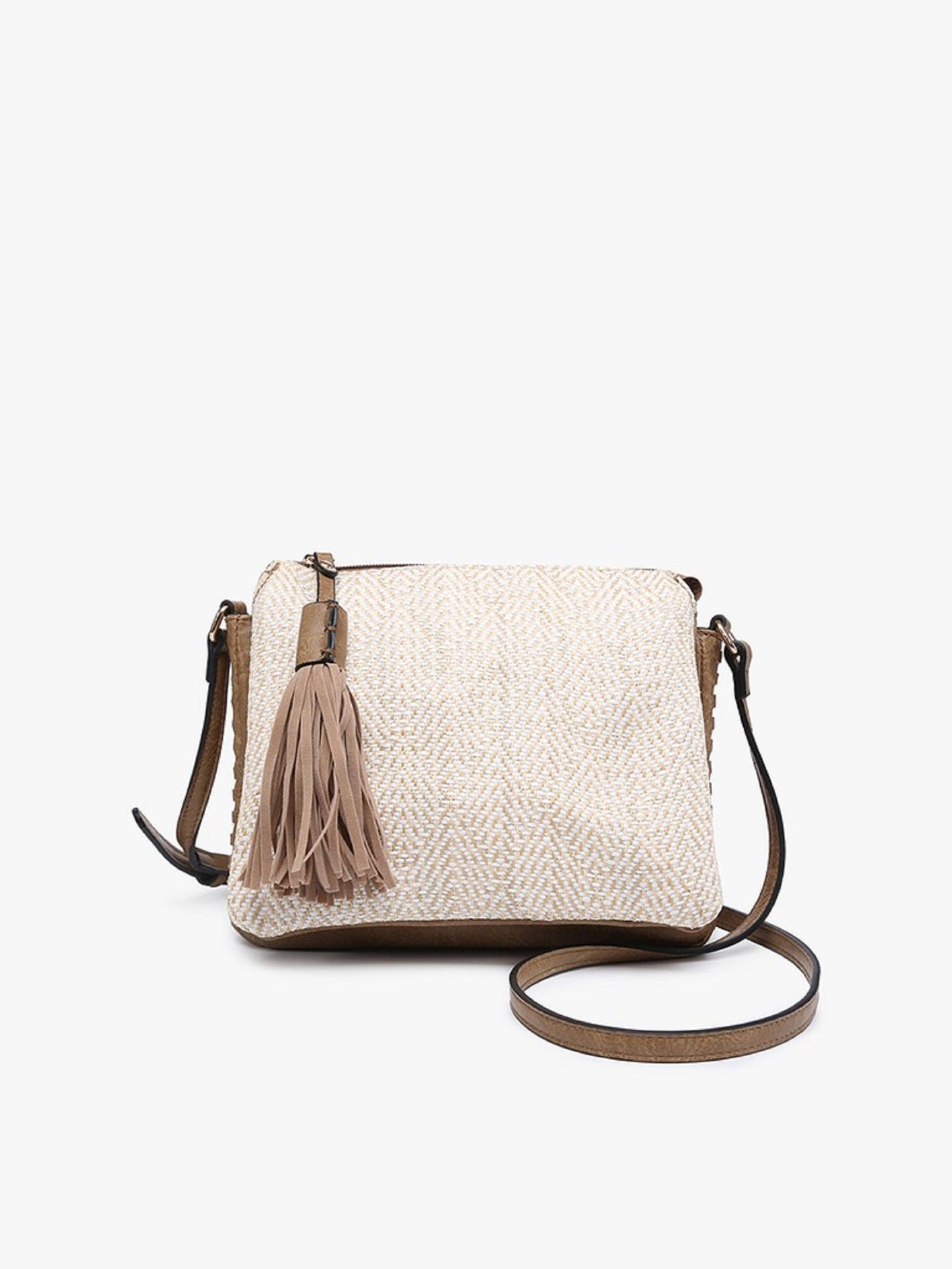 Three Compartment Crossbody w/ Tassel