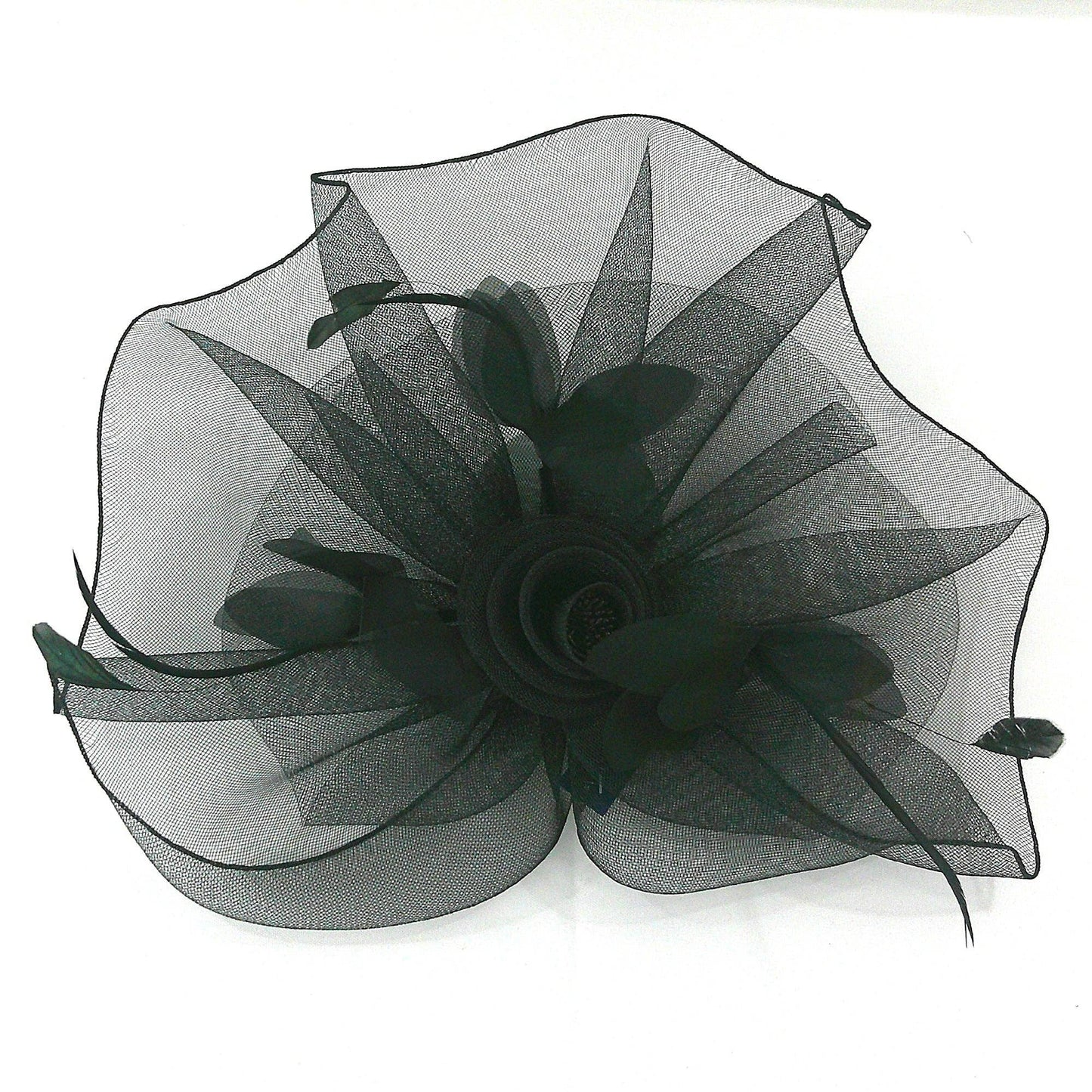 Kentucky Derby & Tea Party Flower Feather Hat