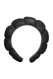 Black Spa Headband & Wristband Bling Set