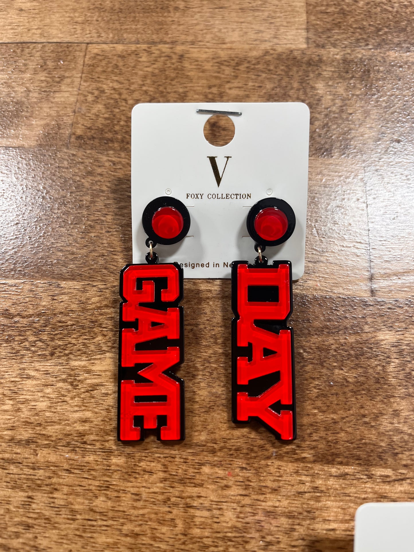 Acrylic GAME DAY earrings