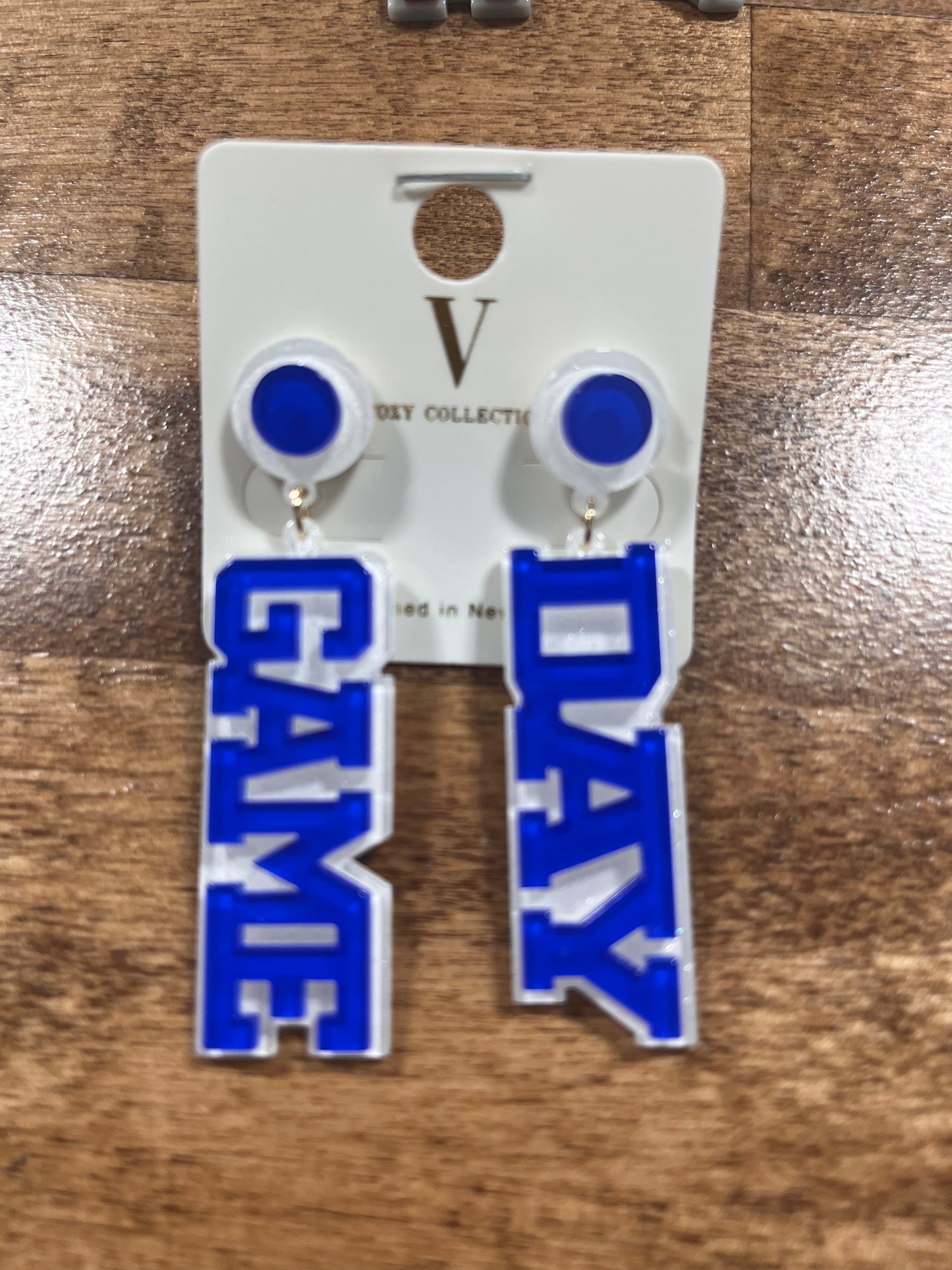 Acrylic GAME DAY earrings