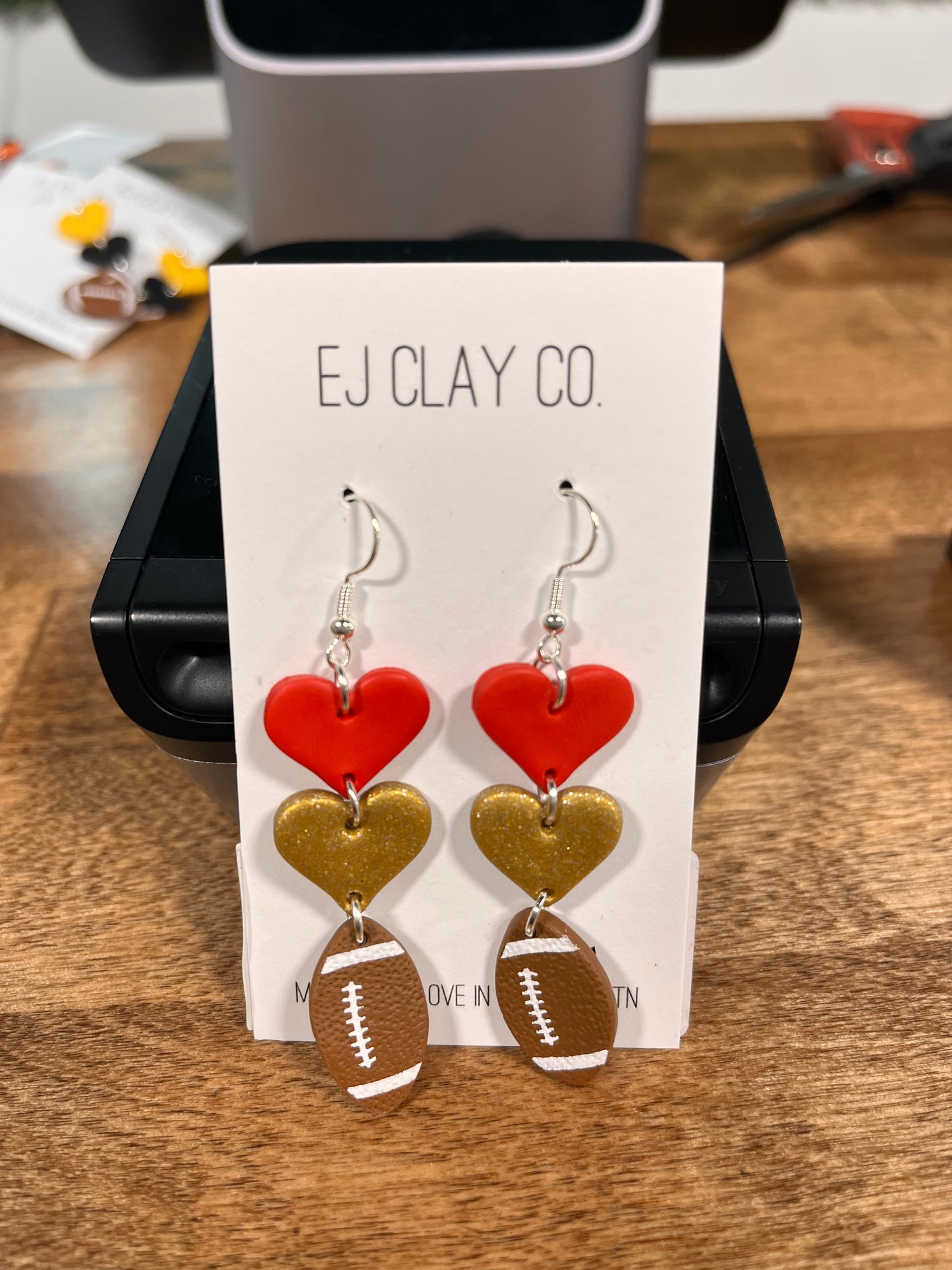 Football Team Dangle Earrings