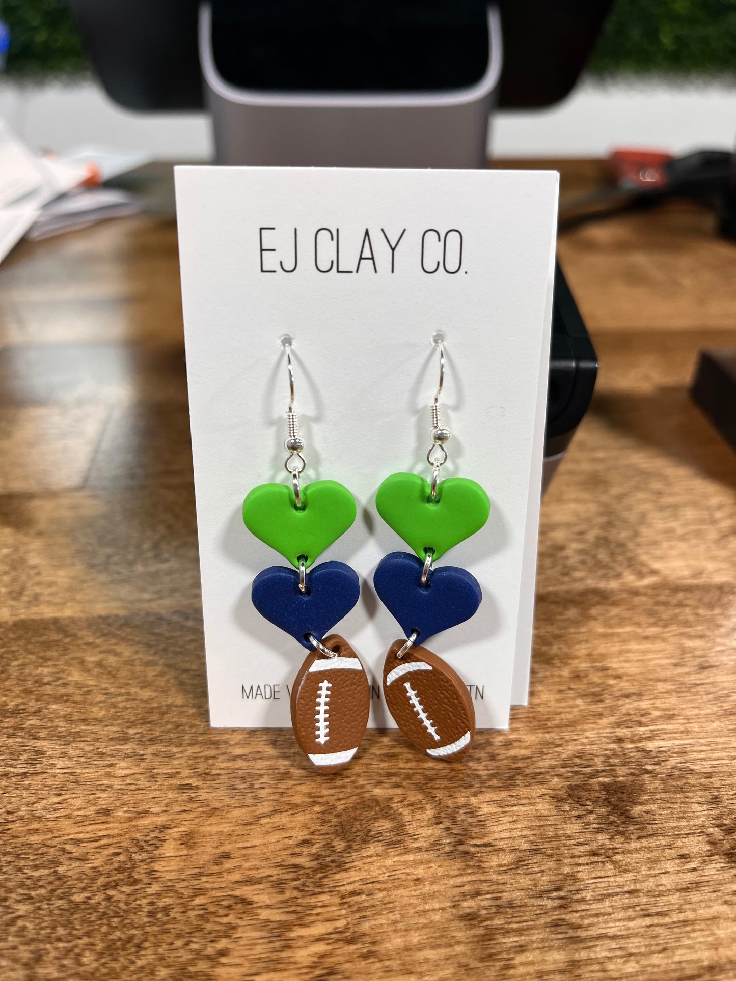 Football Team Dangle Earrings
