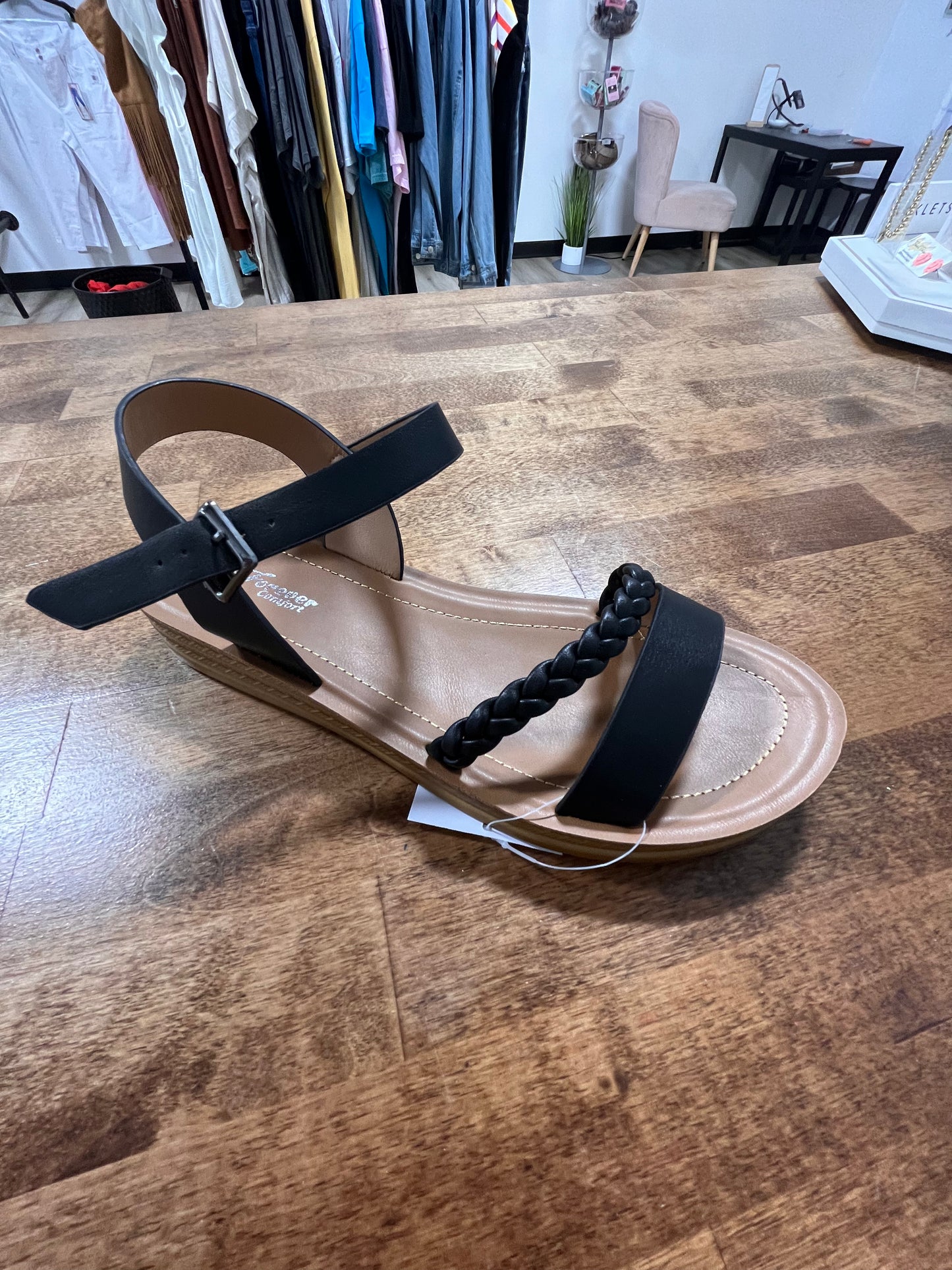 Royalty braided strap sandals
