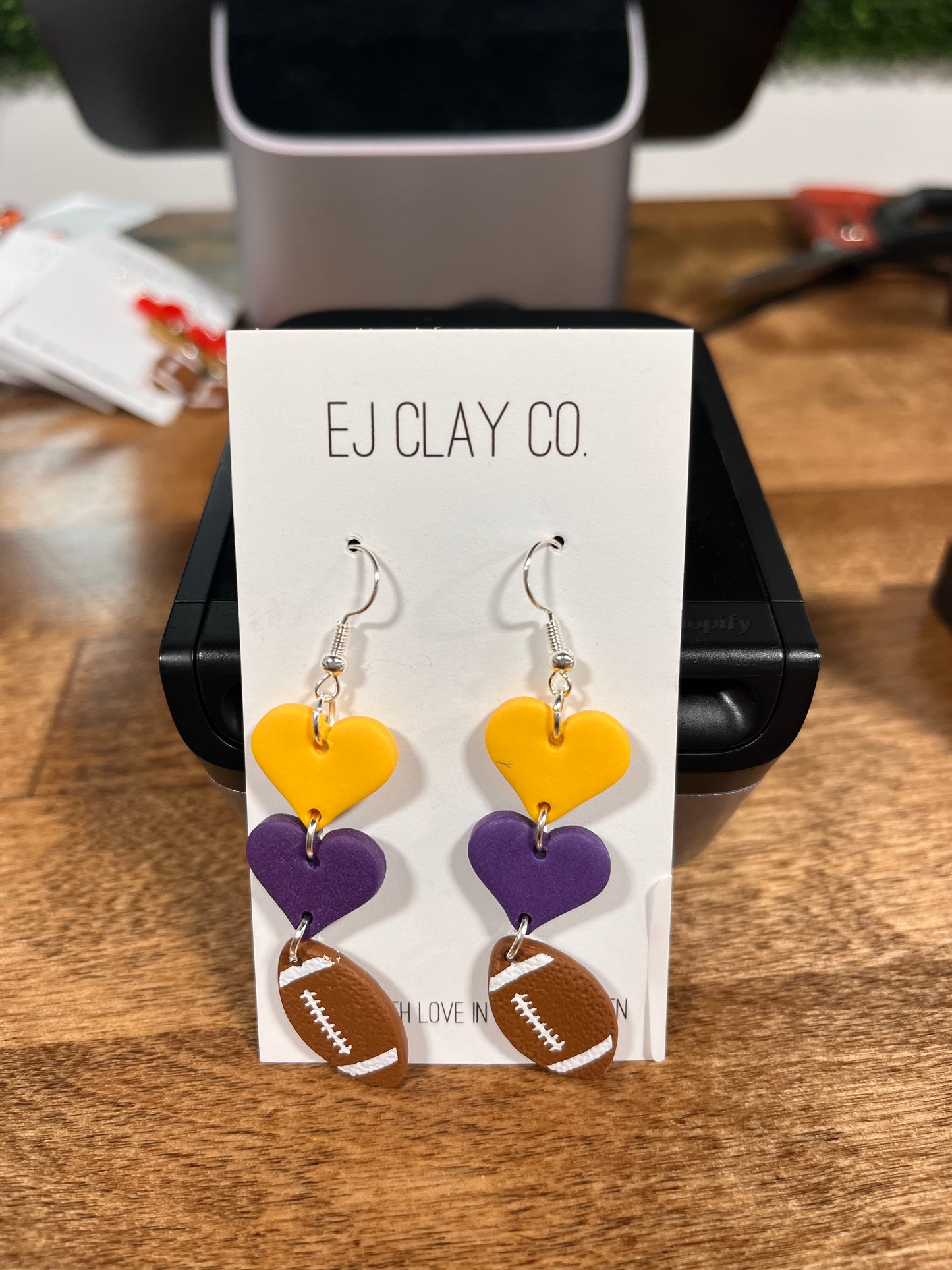 Football Team Dangle Earrings