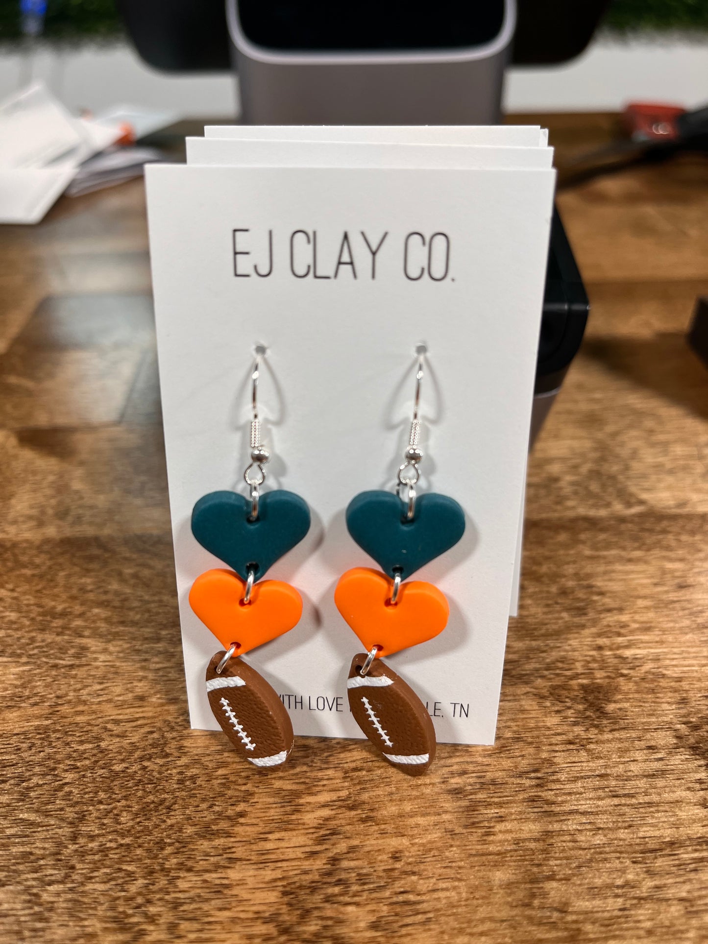 Football Team Dangle Earrings