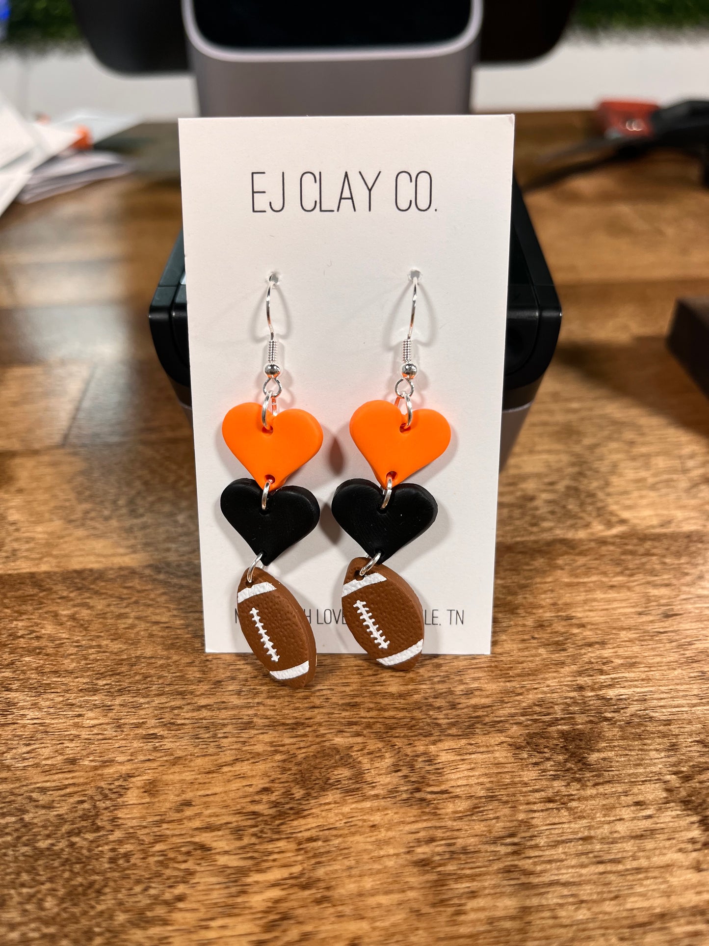 Football Team Dangle Earrings