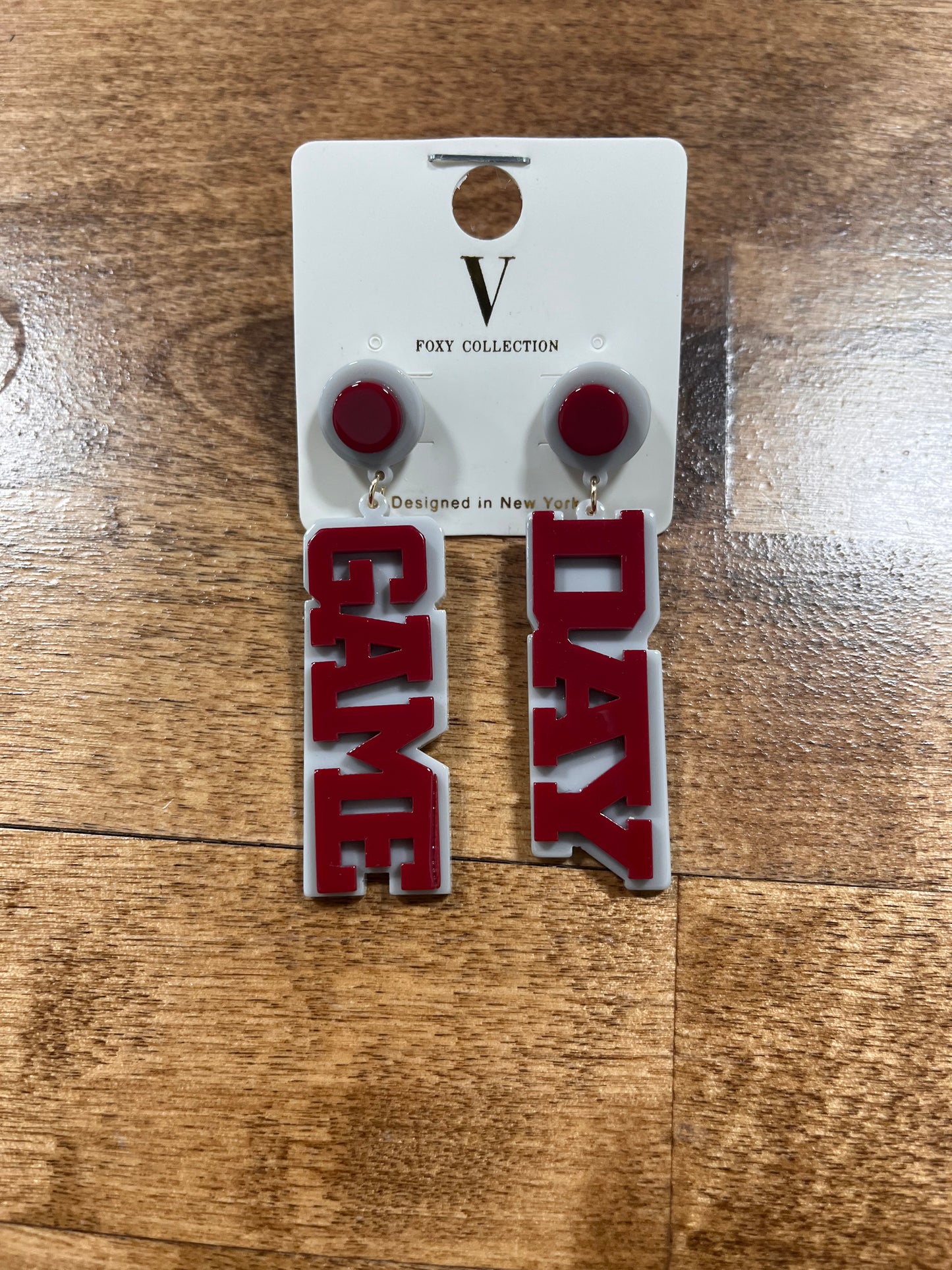 Acrylic GAME DAY earrings