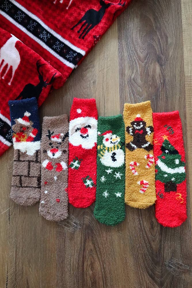Christmas Fuzzy Socks