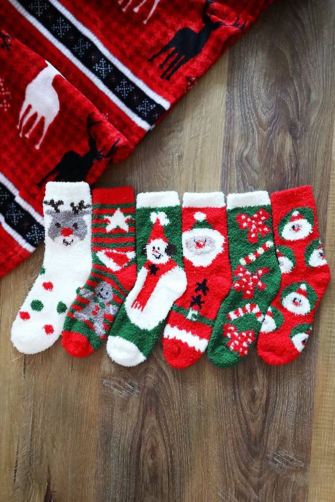 Christmas Fuzzy Socks