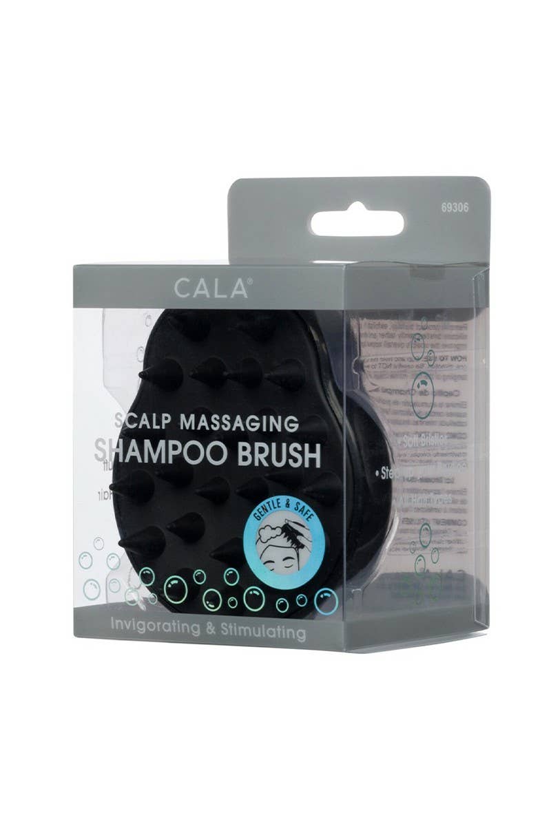 Black Scalp Massaging Shampoo Brush