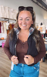 Hensley lace long sleeve tops