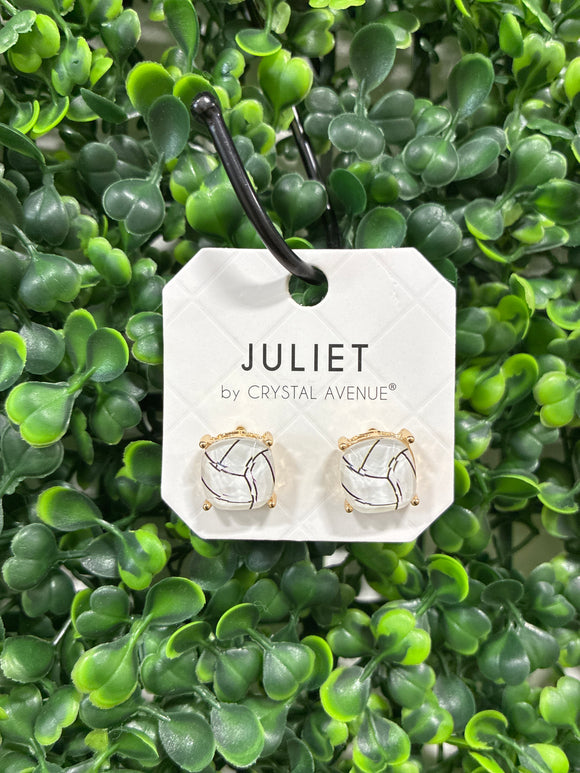 Volleyball stud earrings