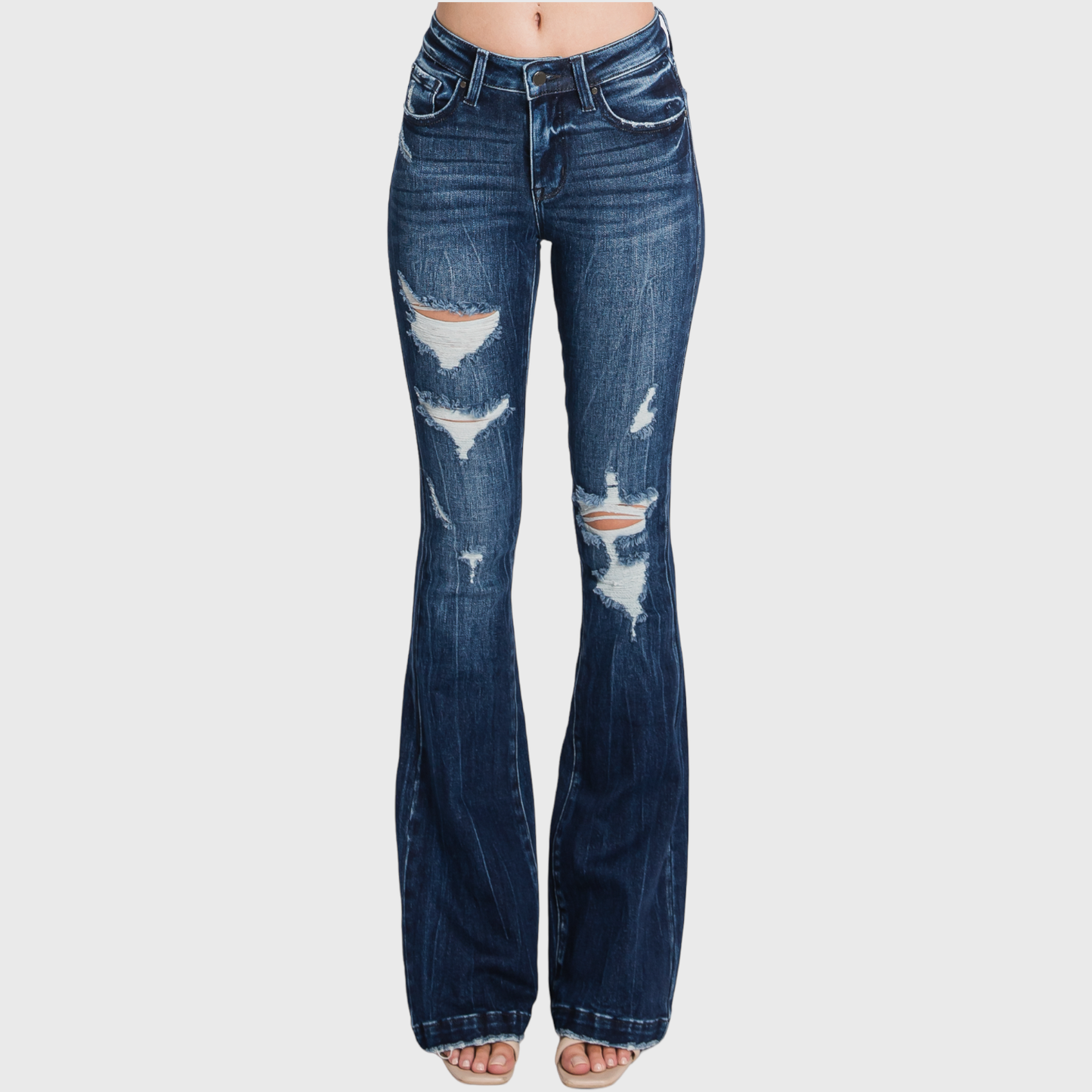 Tara’s trouser hem flare jeans