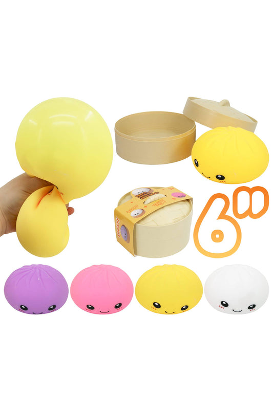 JUMBO Bao Bun Dumpling Soft Slime Filled Squishy - 6 Inch