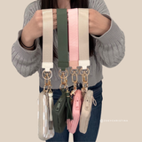 Tassel Zipper Wristlet Wallet with Clear ID Slot