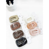 French Design Flat Hair Claw Clips