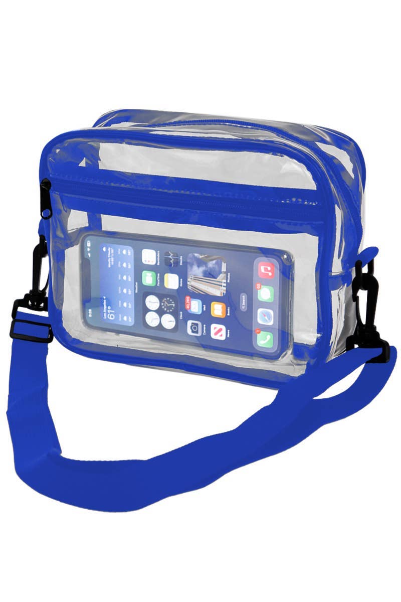 Clear Pvc Crossbody Messenger Travel Bag