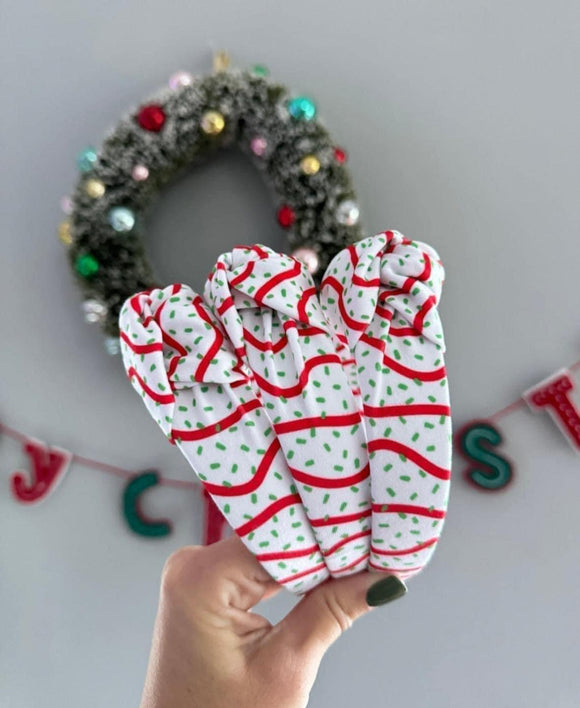 Christmas cake headbands