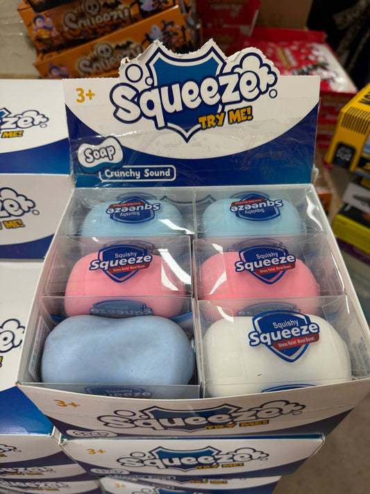 🧼 Crunchy Soap Bar Squishy – ASMR Sensory Squeeze Toy