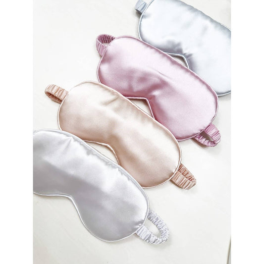 Solid Silk Satin Sleeping Mask Eye Mask