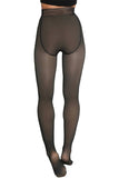 Women's Fake Sheer Fleece Lined Pantyhose Tights: BLACK / ONE SIZE