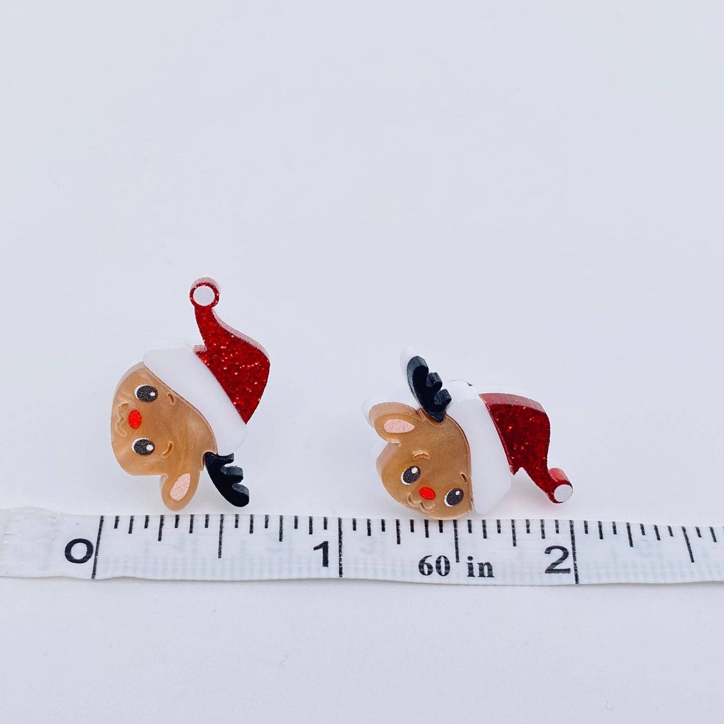 Christmas Acrylic Cute Elk Ear Studs