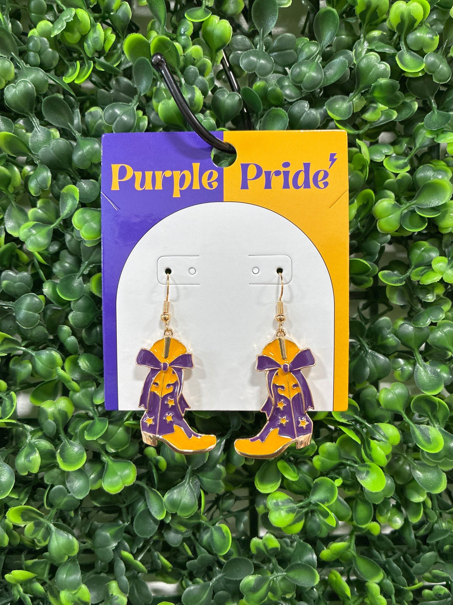 Game Day Cowboy boot dangle earrings