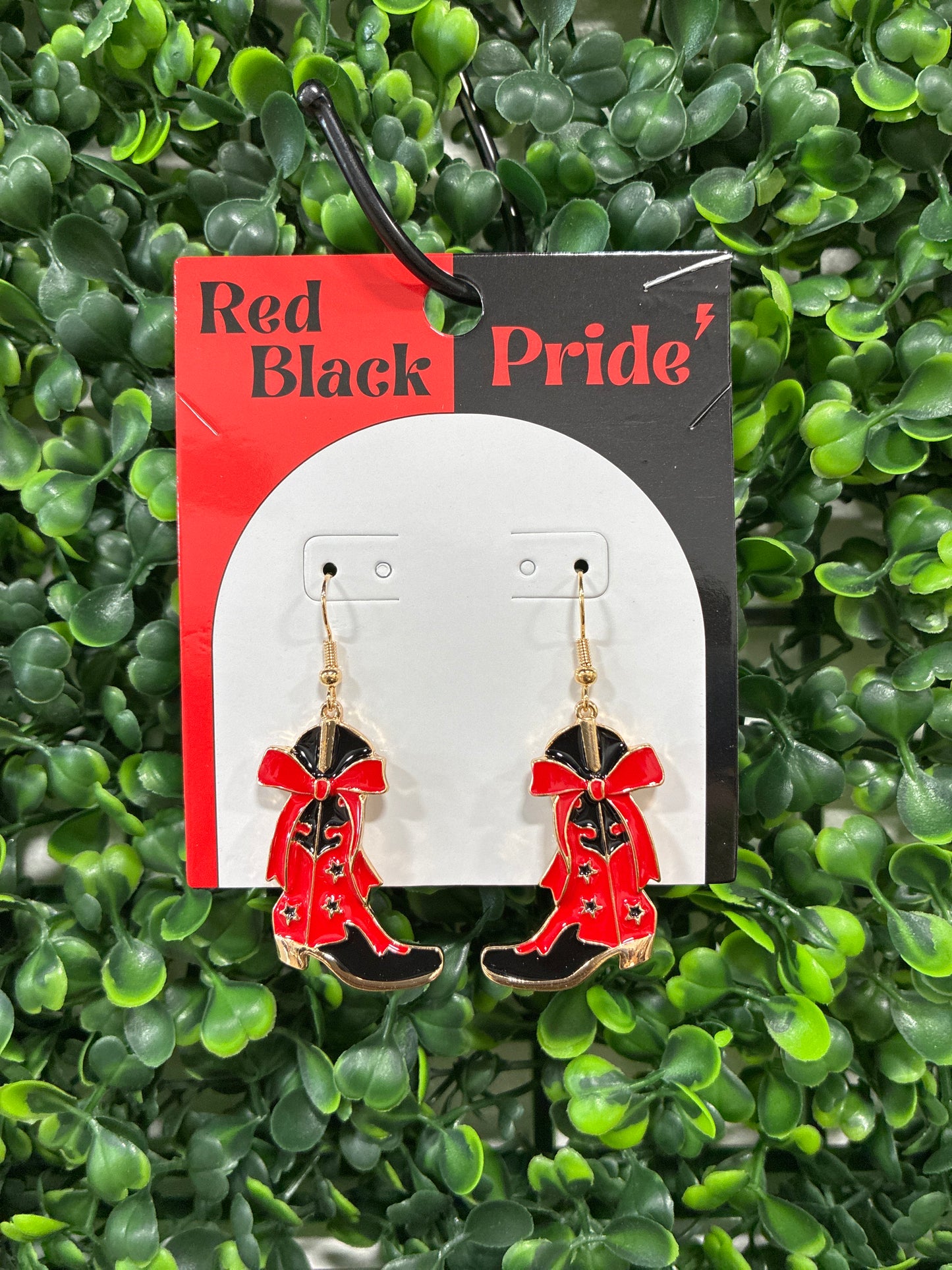 Game Day Cowboy boot dangle earrings