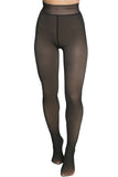 Women's Fake Sheer Fleece Lined Pantyhose Tights: NUDE / ONE SIZE