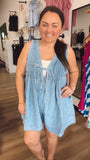 Delaney’s denim romper