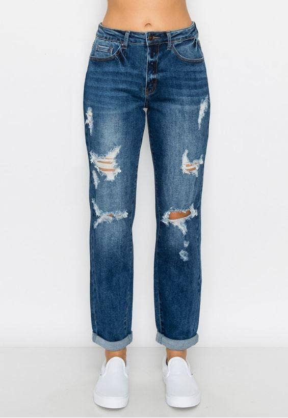 Courtney’s Cuff Boyfriend Jeans