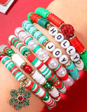Christmas beaded bracelets