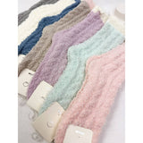 Cable Knit Pattern Two Tone Cozy Socks