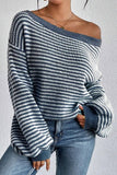 Slouchy shoulder cozy sweater